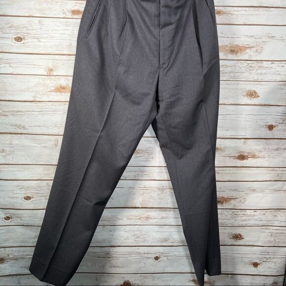 Valentino UOMO Super 120s Grey Dress Pants 52 R - Picture 8 of 16
